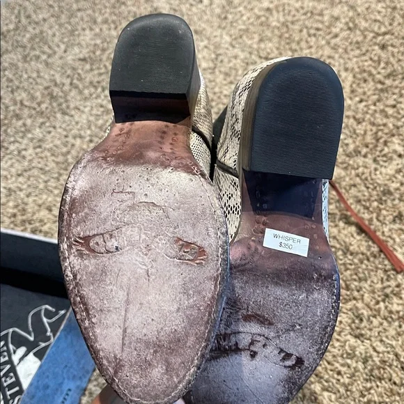 Freebird By Steven Whisper Tall Boots  In Black Snake - Picture 16 of 16